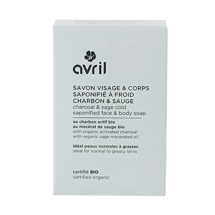 Savon à froid visage & corps – Charbon & Sauge