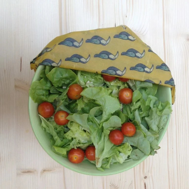 Pack de 2 emballages réutilisables en cire d'abeille - Taille Large (35.5 × 36 cm)