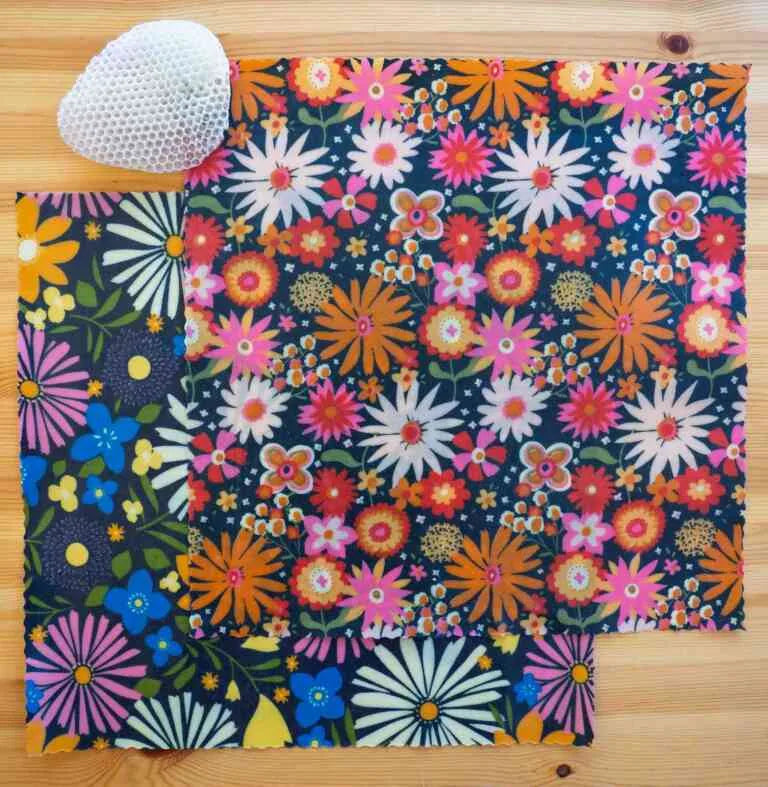 Pack de 2 emballages réutilisables en cire d'abeille - Taille Large (35.5 × 36 cm)