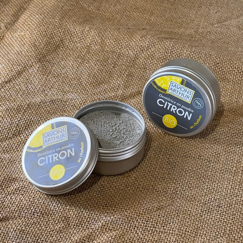 Dentifrice BIO – Poudre Citron & Charbon