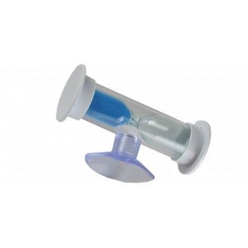 Douche Minute Sablier - maxi 5 minutes - à ventouse - Sable bleu