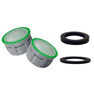 2 x Mousseurs aérateur 6 litres F22/M24 - Eco 60% - Recharge - Anticalcaire